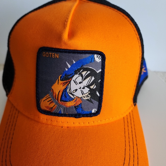 DRAGONBALL Z Goku Goten Fushion Orange Trucker Hat DRAGON BALL Z Cap - Picture 8 of 8